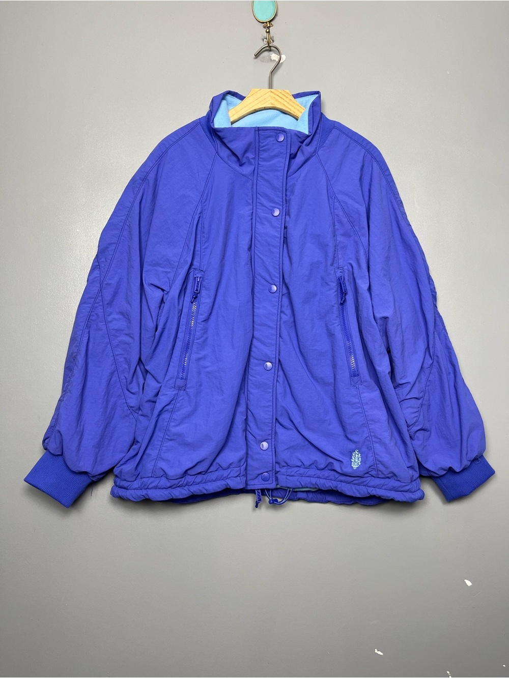 Free People FP Movement Field Tripper Jacket Pulse Combo Blue Purple Size L